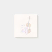 Violin, balletschoenen, bloemen en vlinders post-it® notes (Voorkant)