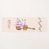 Violin, balletschoenen, bloemen en vlinders yogamat (Voorkant (horizontaal))