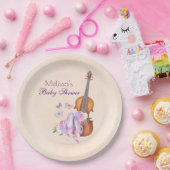 Violin, balletschoenen en Baby shower van Butterfl Papieren Bordje (Feest)