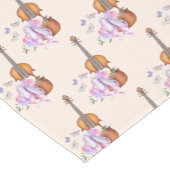 Violin, balletschoenen en buikpatroon korte tafelloper (Hoek)