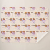 Violin, balletschoenen en buikpatroon sherpa deken (Voorkant (horizontaal))