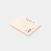 Violin, balletschoenen en Butterflies Wedding Post-it® Notes (Schuin)