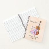 Violin, balletschoenen en vlinders Weddenschappen Notitieboek (Binnen)