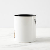 Violin Bass Guitar Tweekleurige Koffiemok (Center)