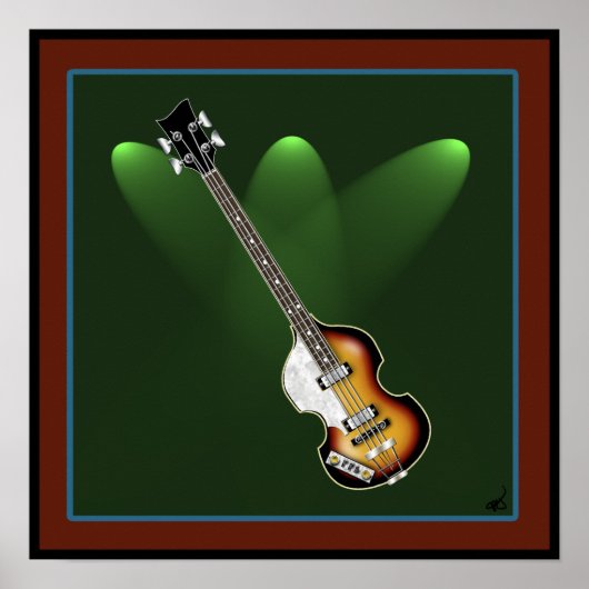 Violin Bass Poster (Voorkant)