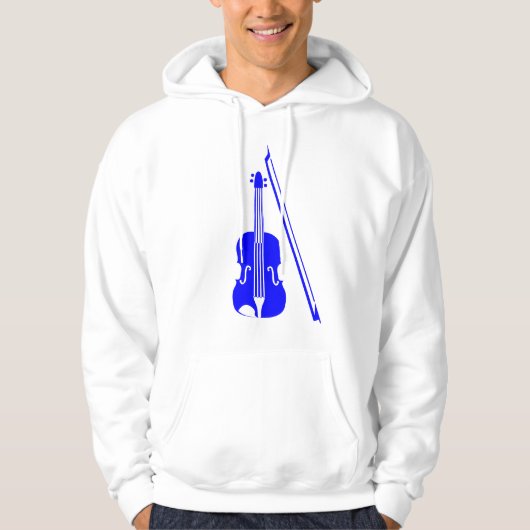 Violin - Blauw Hoodie (Voorkant)