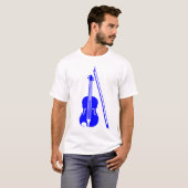 Violin - Blauw T-shirt (Voorkant volledig)
