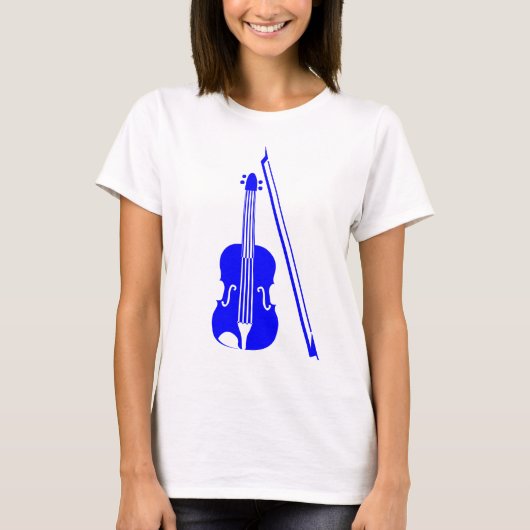 Violin - Blauw T-shirt (Voorkant)