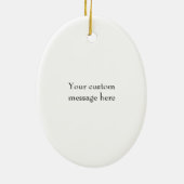 Violin & Bow Classical Music Persoonlijk zwart Keramisch Ornament (Achterkant)