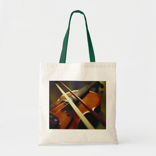 Violin & Bow Close 1 Tote Bag (Voorkant)