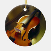 Violin & Bow Close 2 Keramisch Ornament (Voorkant)
