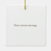 Violin & Bow Elegant Classical Music Persoonlijk Keramisch Ornament (Achterkant)