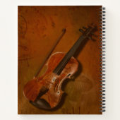 Violin & Bow - Keuze uit binnenpagina's - Volledig Notitieboek (Achterkant)