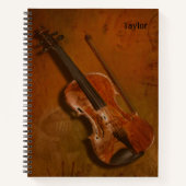 Violin & Bow - Keuze uit binnenpagina's - Volledig Notitieboek (Voorkant)