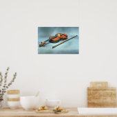 Violin & bow poster (Keuken)