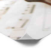 Violin Bow & vel Muziek Foto Poster (Hoek)