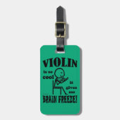 Violin, Brain Freeze Bagagelabel (Voorkant verticaal)