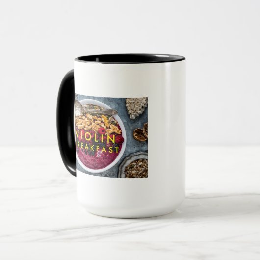 Violin Breakfast Mok (Voorkant links)