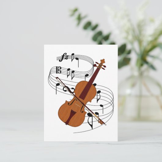 Violin Briefkaart (Staand voorkant)