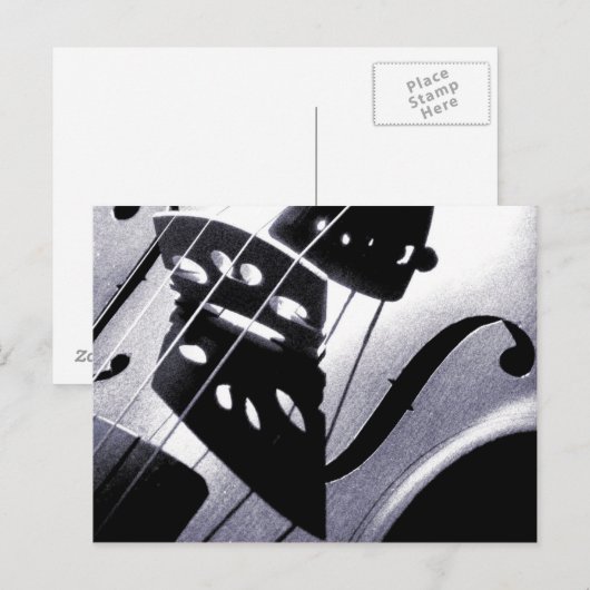 Violin Briefkaart (Voorkant / Achterkant)