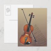 Violin Briefkaart (Voorkant / Achterkant)