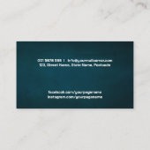 Violin Butterfly - Waterverf en goud Visitekaartje (Achterkant)