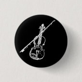 Violin Button - vervormd/geërodeerd - B/W (Voorkant)