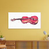 Violin Canvas Afdruk (Insitu (Woonkamer))