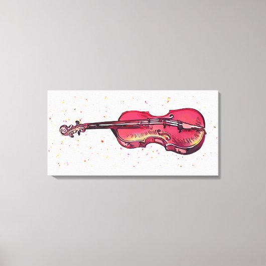Violin Canvas Afdruk (Voorkant)