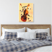 Violin Canvas afdrukken (Insitu (Slaapkamer))