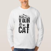 Violin Cat T-shirt (Voorkant)