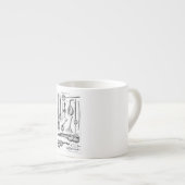  Violin Cello String Musical Instruments Espresso Kop (Voorkant rechts)