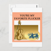 violin cello viola player geeft t-shirts briefkaart (Voorkant / Achterkant)