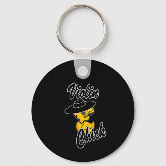 Violin Chick #4 Sleutelhanger (Voorkant)
