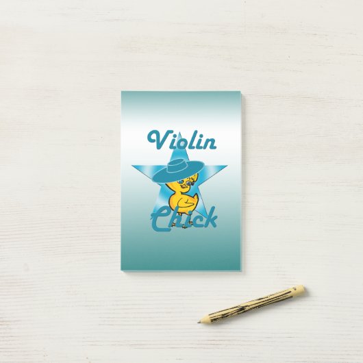 Violin Chick #7 Post-it® Notes (Op bureau)