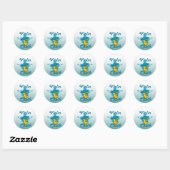 Violin Chick #7 Ronde Sticker (Vel)