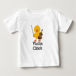 Violin Chick Baby T-shirt