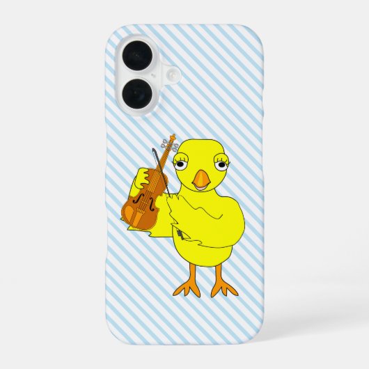 Violin Chick iPhone 16 Hoesje (Achterkant)