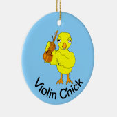 Violin Chick Keramisch Ornament (Rechts)