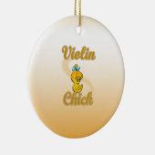 Violin Chick Keramisch Ornament (Rechts)
