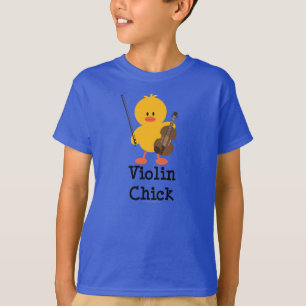 Violin Chick Kinder Organic Tee Shirt