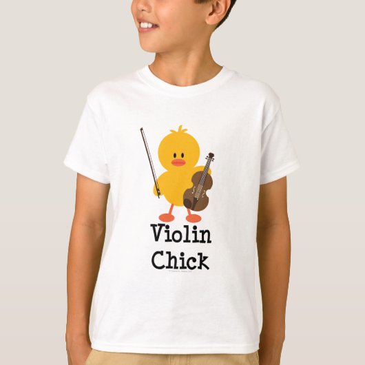 Violin Chick Kinder T-shirt (Voorkant)