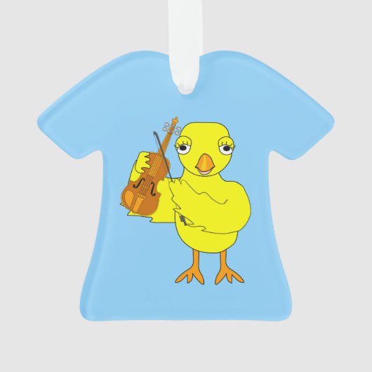 Violin Chick Ornament (achterkant)