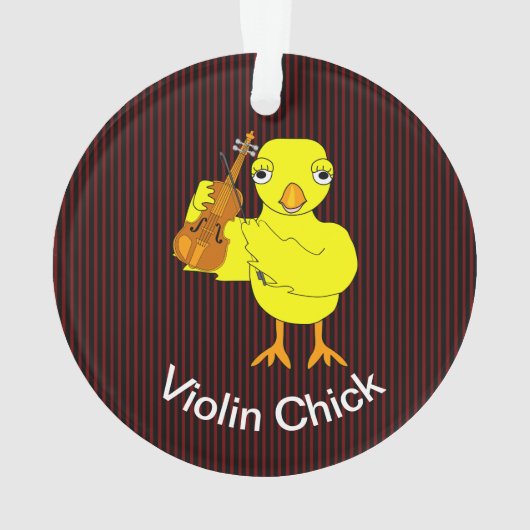 Violin Chick Ornament (achterkant)