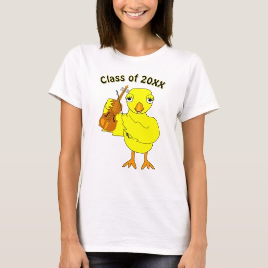 Violin Chick T-shirt (Voorkant)