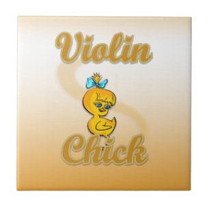 Violin Chick Tegeltje