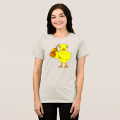 Violin Chick Tri-Blend Shirt (Voorkant volledig)