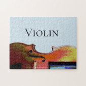 Violin Classical Music Blue Legpuzzel (Horizontaal)