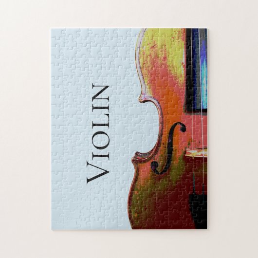 Violin Classical Music Blue Legpuzzel (Verticaal)