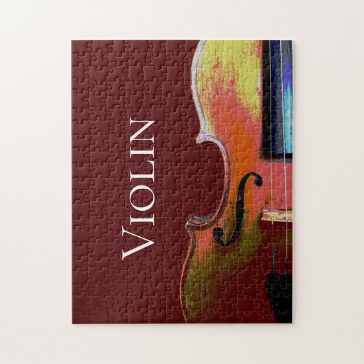 Violin Classical Music Red Legpuzzel (Verticaal)